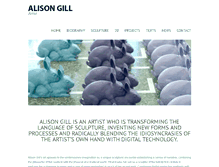Tablet Screenshot of alisongill.com